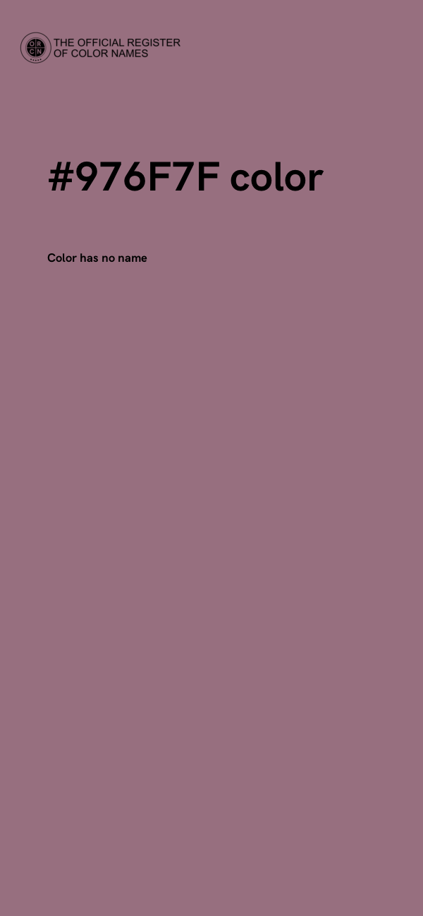 #976F7F color image