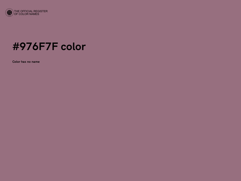 #976F7F color image