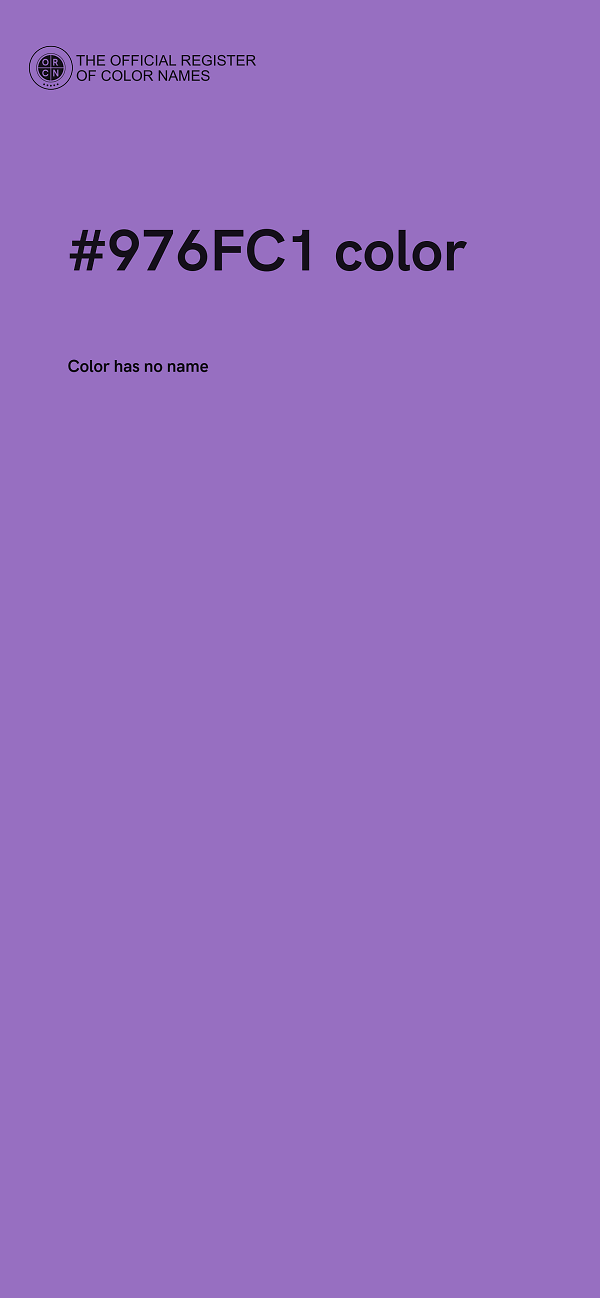 #976FC1 color image