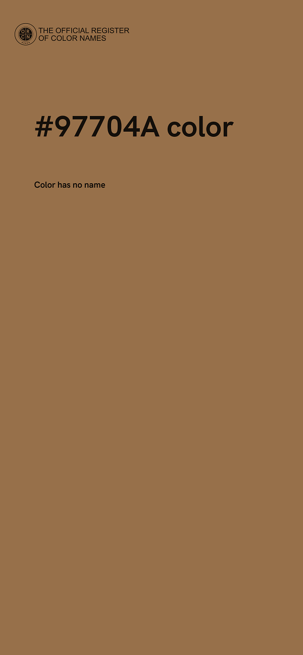 #97704A color image