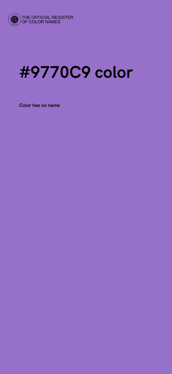 #9770C9 color image