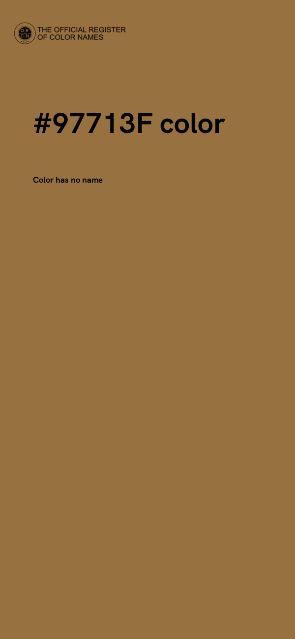 #97713F color image
