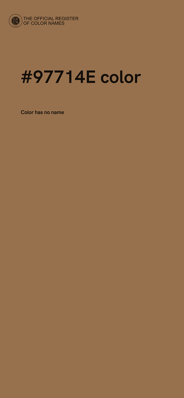 #97714E color image
