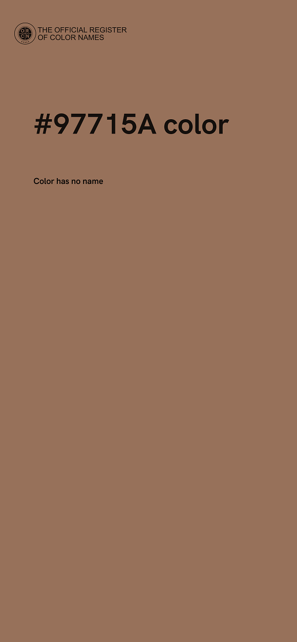 #97715A color image