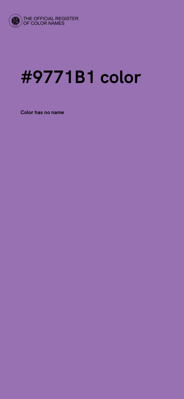 #9771B1 color image