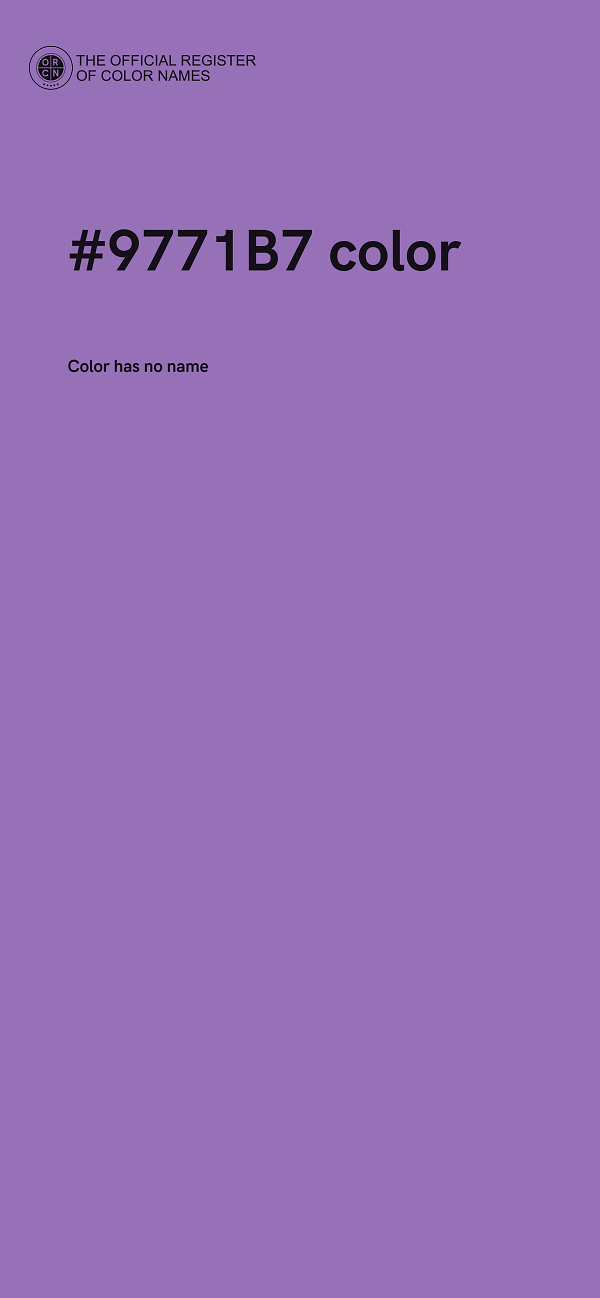 #9771B7 color image