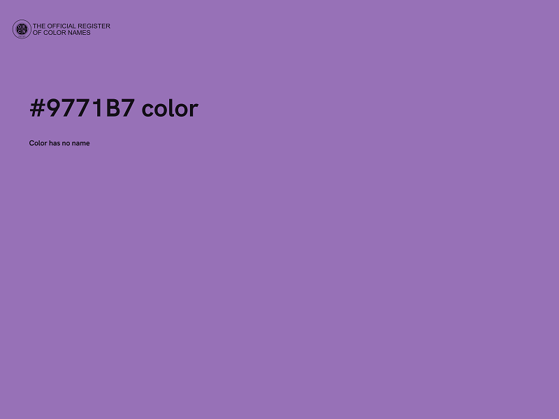 #9771B7 color image