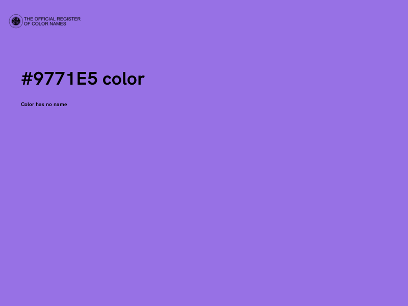 #9771E5 color image