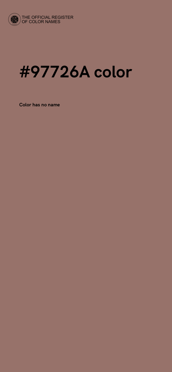 #97726A color image