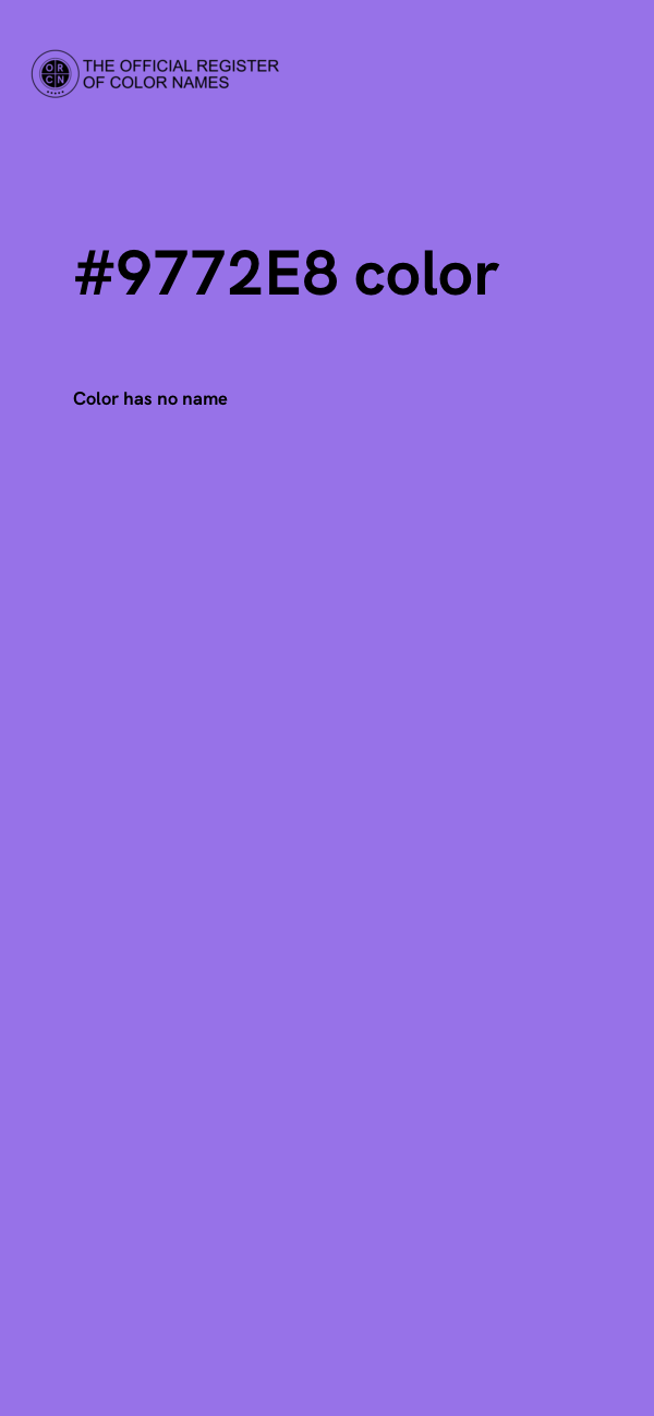 #9772E8 color image