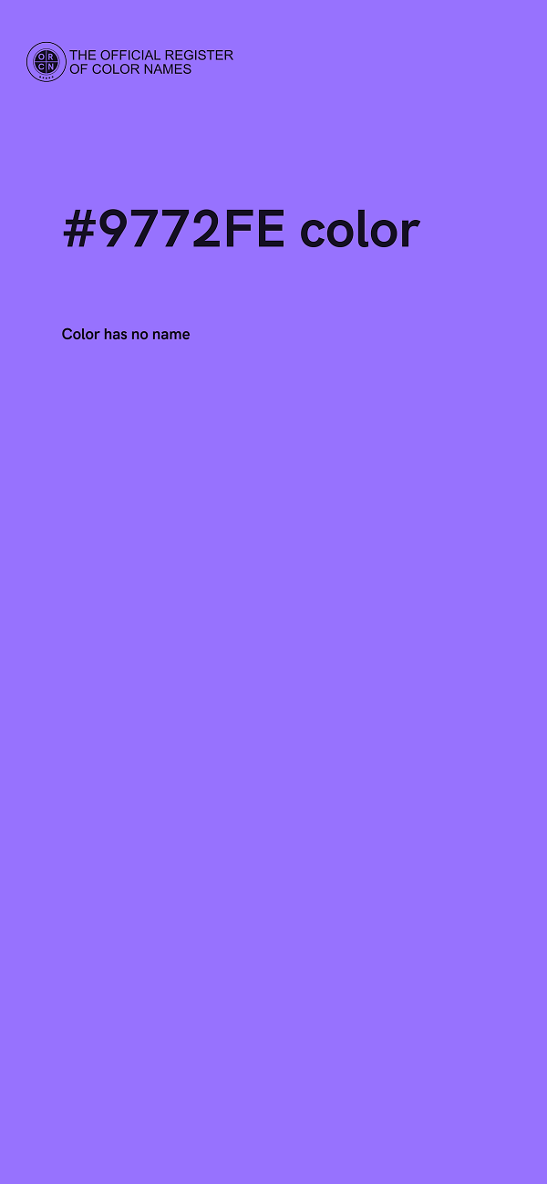#9772FE color image