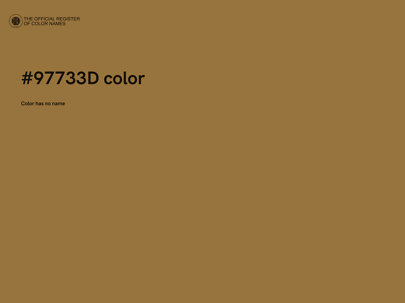 #97733D color image