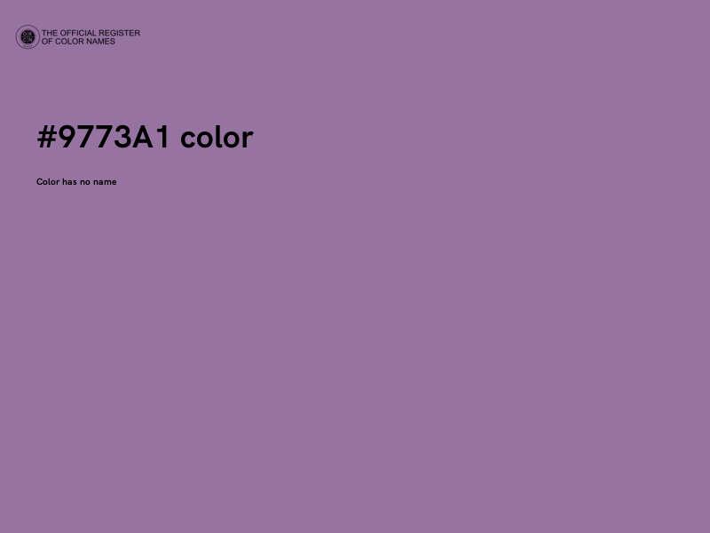 #9773A1 color image