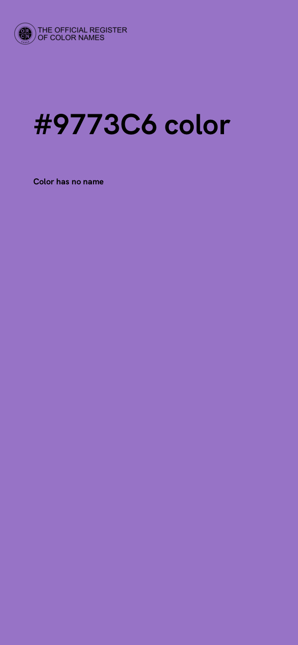 #9773C6 color image