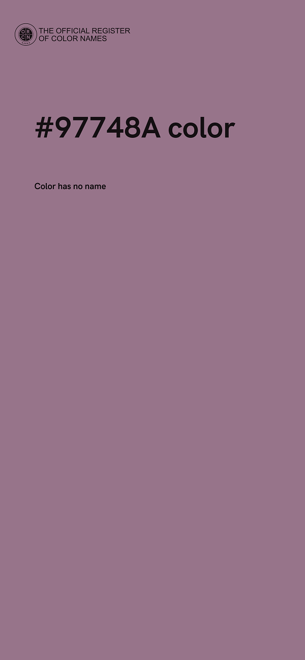 #97748A color image