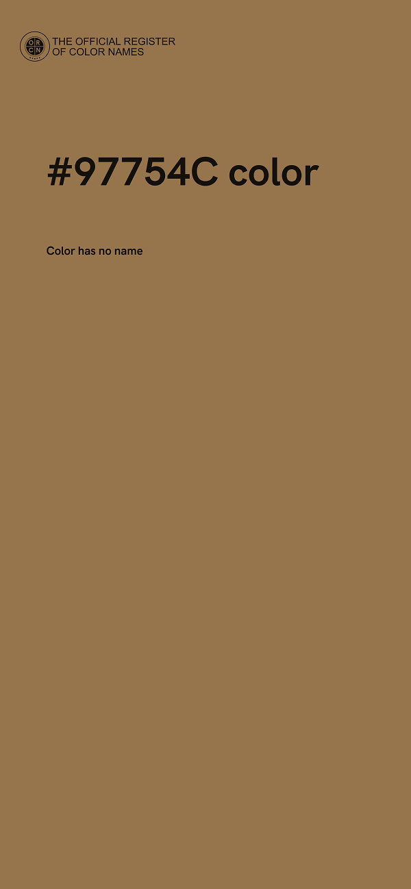 #97754C color image