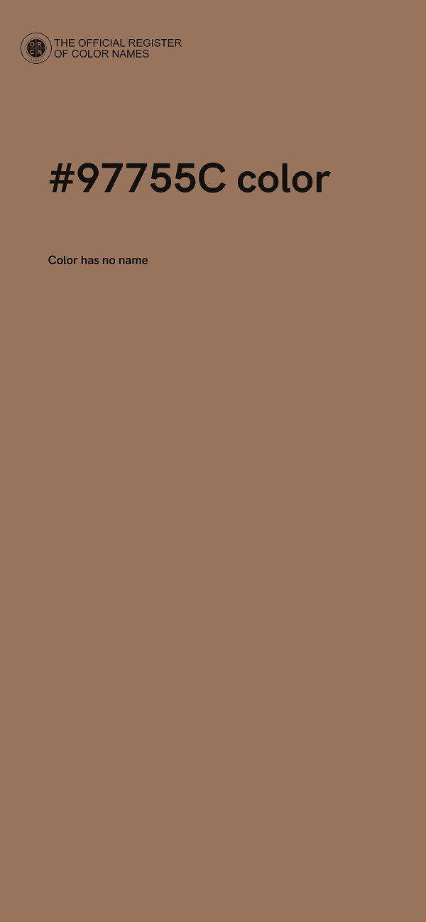 #97755C color image