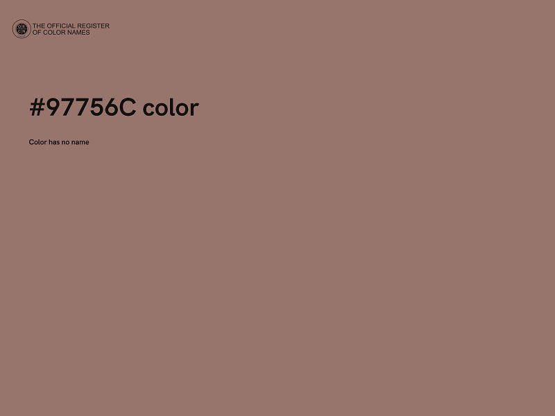 #97756C color image