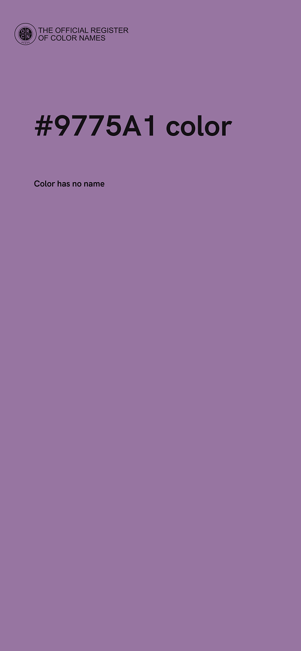#9775A1 color image