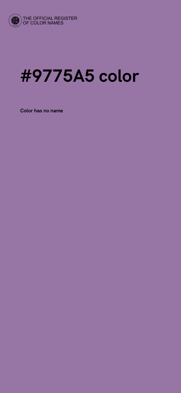 #9775A5 color image