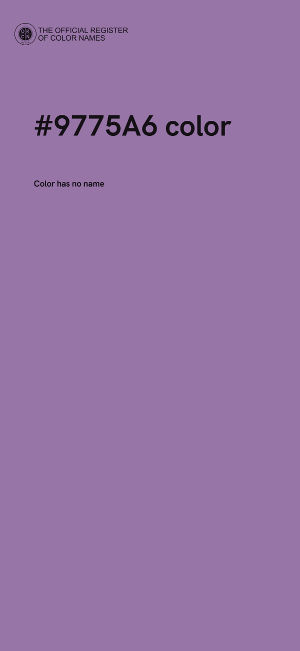 #9775A6 color image