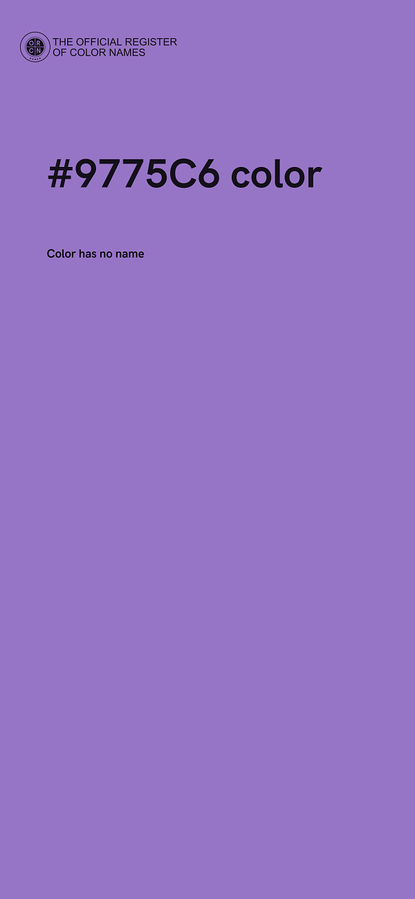 #9775C6 color image