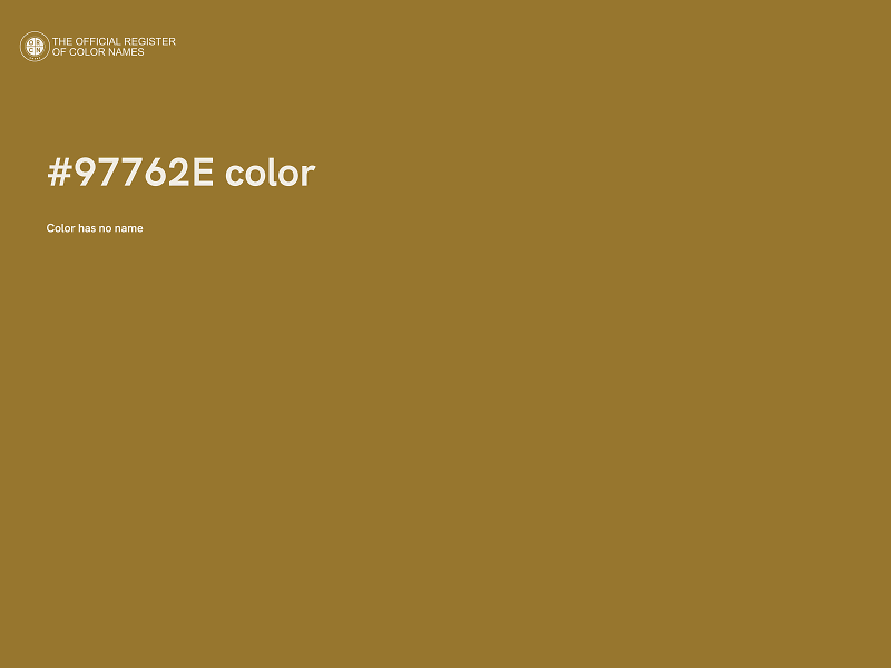 #97762E color image