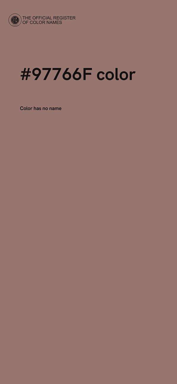 #97766F color image