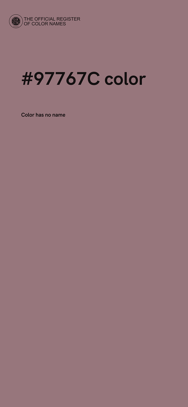 #97767C color image