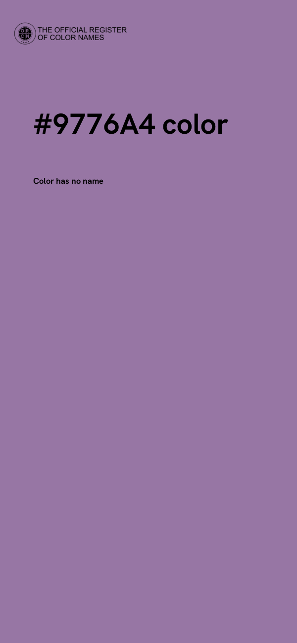 #9776A4 color image