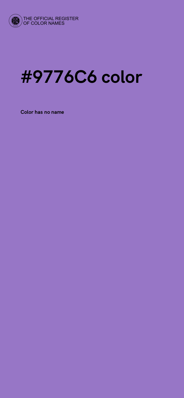 #9776C6 color image