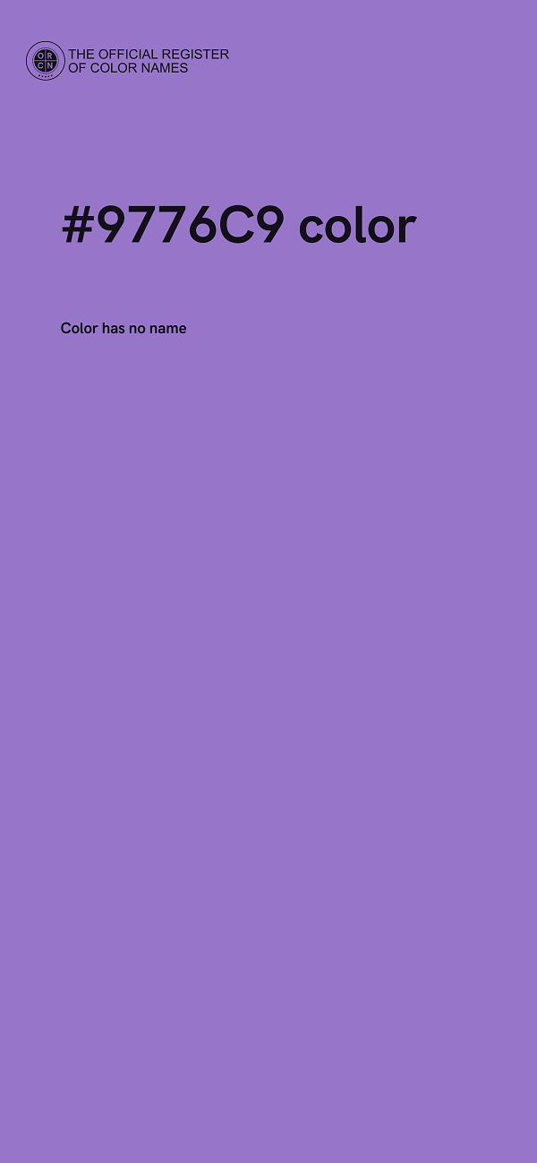 #9776C9 color image