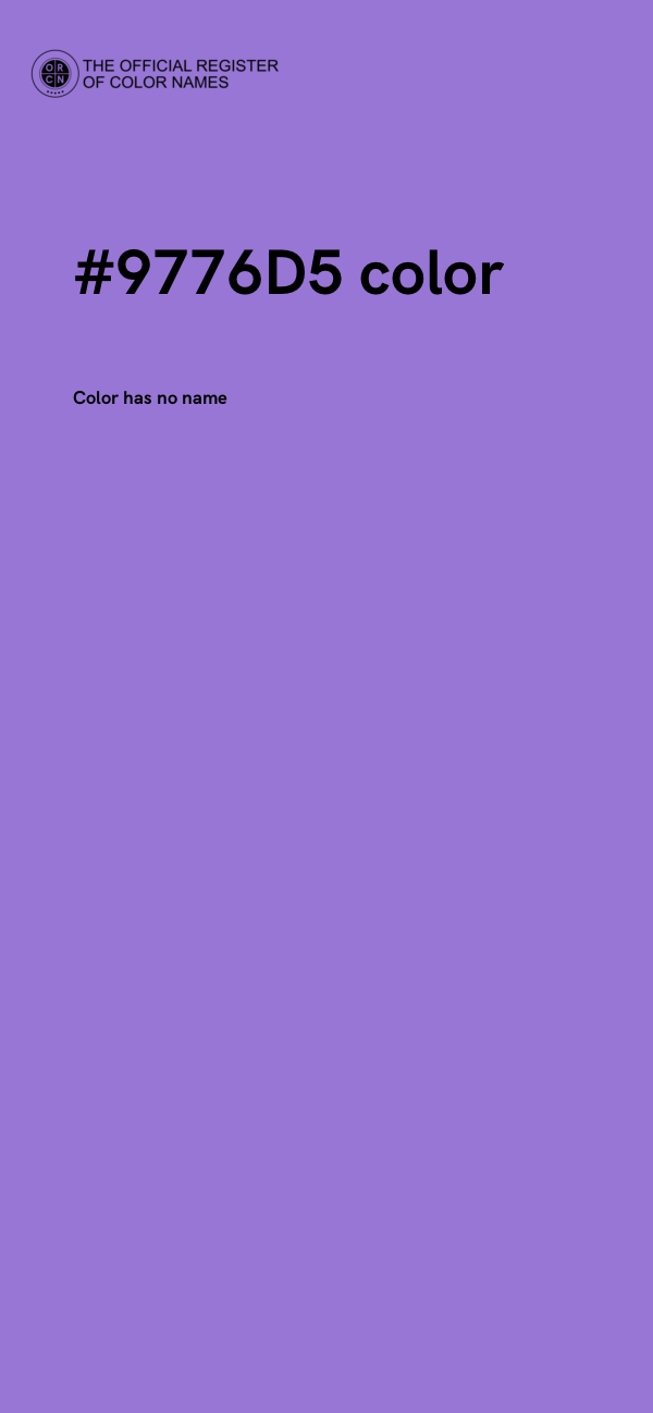 #9776D5 color image