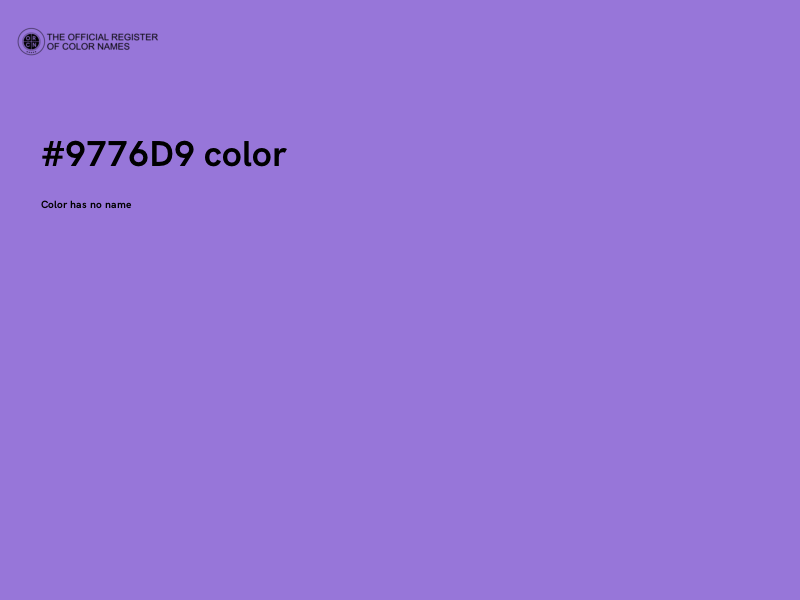 #9776D9 color image