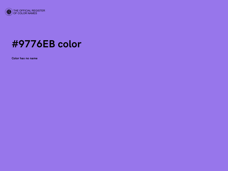 #9776EB color image