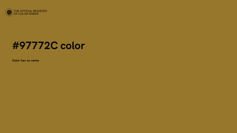 #97772C color image