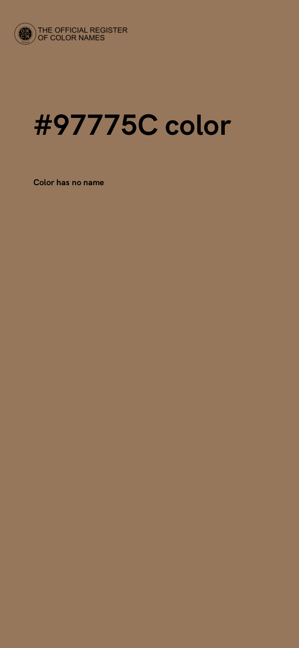#97775C color image