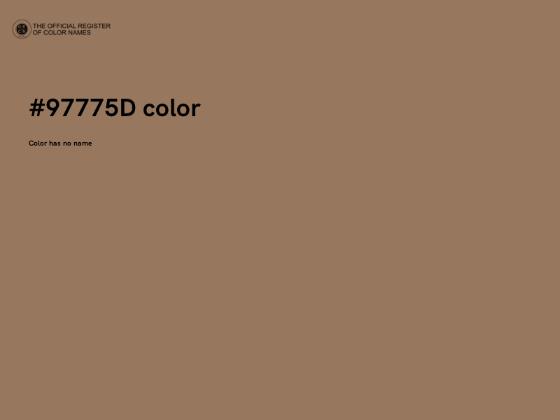 #97775D color image