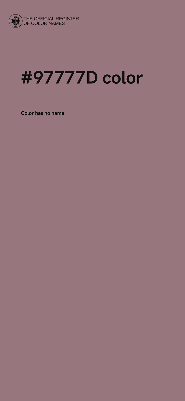 #97777D color image