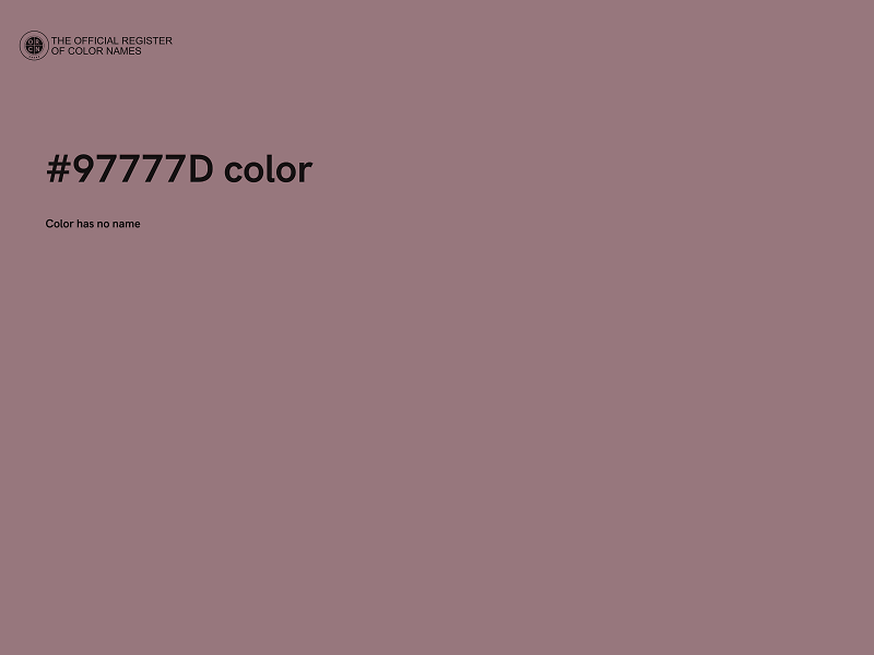 #97777D color image