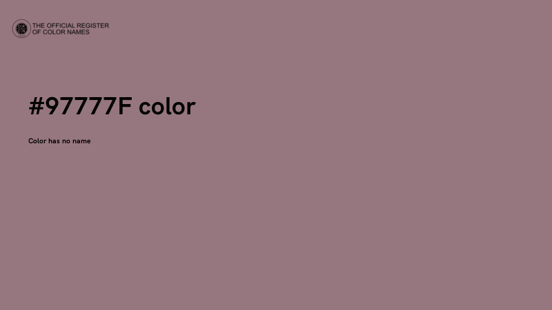 #97777F color image