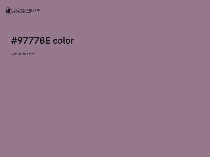 #97778E color image