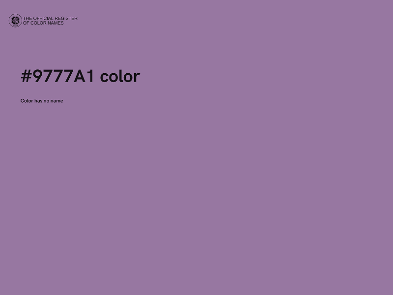 #9777A1 color image