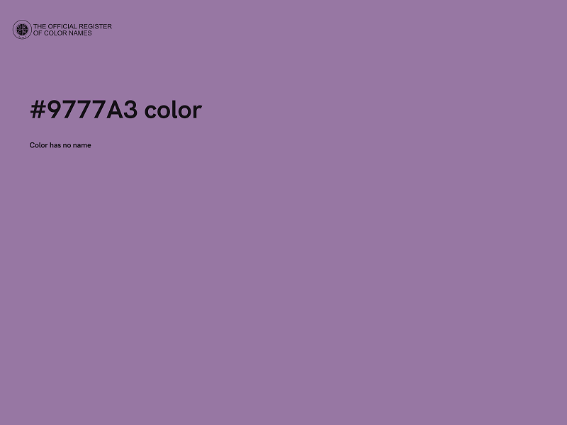 #9777A3 color image