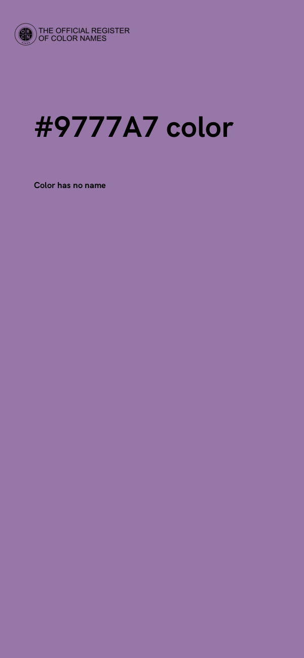 #9777A7 color image