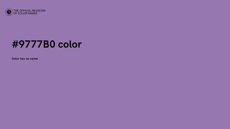 #9777B0 color image