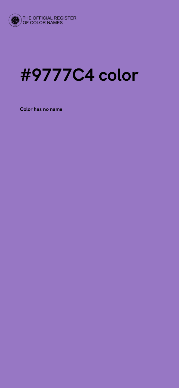 #9777C4 color image