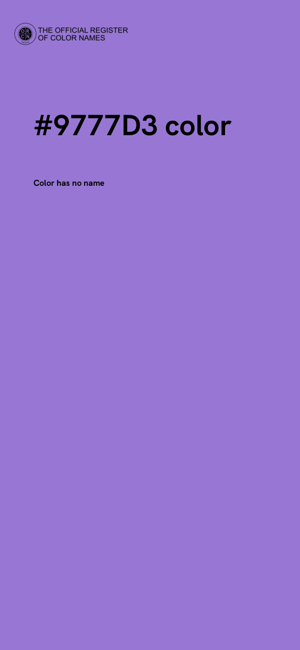 #9777D3 color image