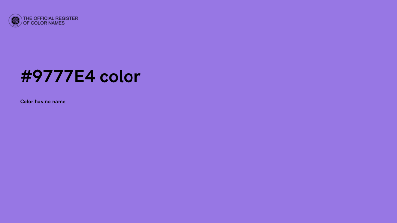 #9777E4 color image