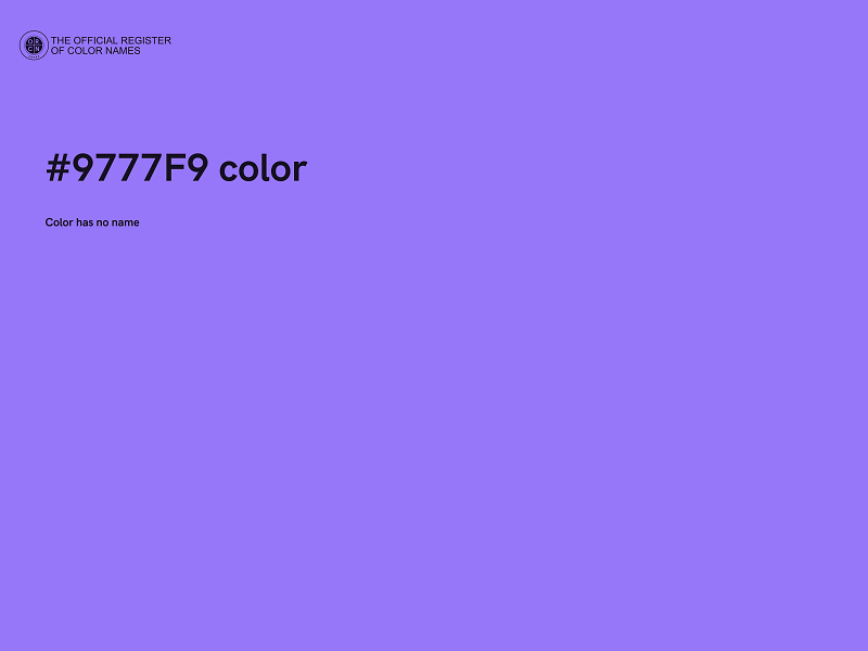 #9777F9 color image